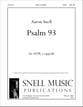 Psalm 93 SATB choral sheet music cover